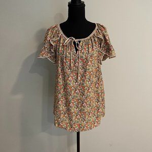 EUC Max Studio Floral Short Sleeved Shirt